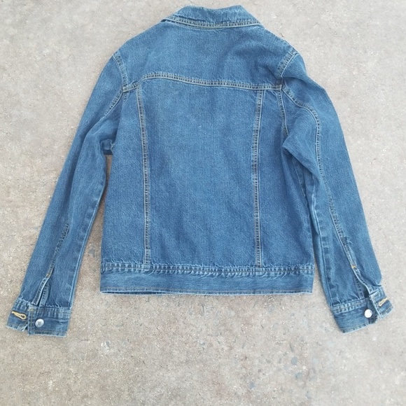 RELISTEDNew York & Company zip denim jacket medium - Picture 3 of 3